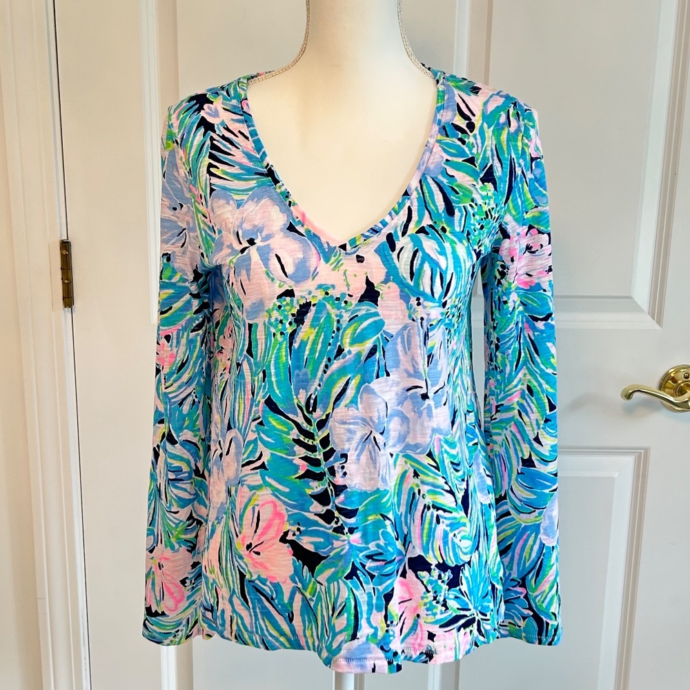 Lilly Pulitzer Etta Long Sleeve Top